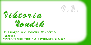 viktoria mondik business card
